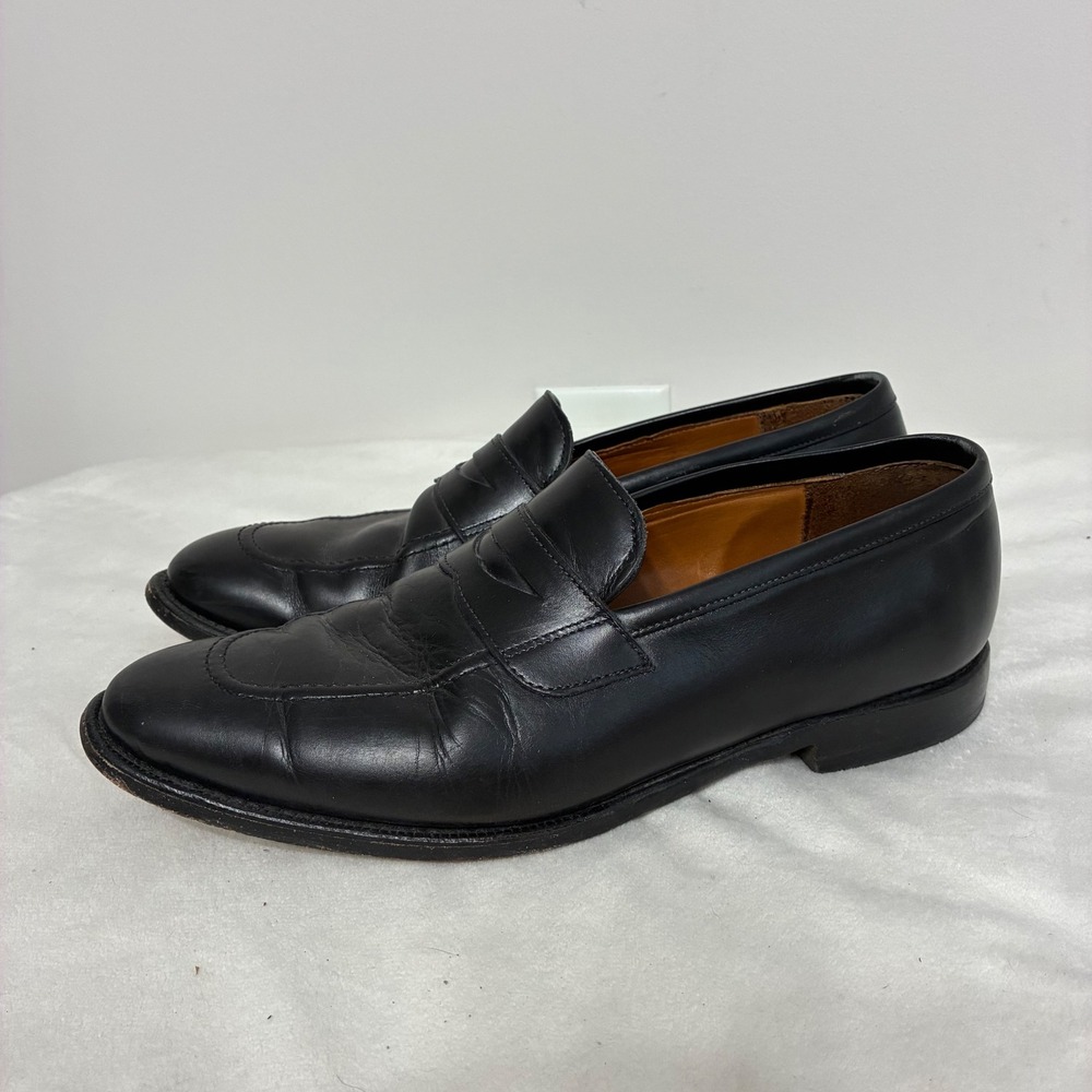 Allen Edmonds Kenwood Black Leather Penny Loafers Mens 10 D 1030 USA Made